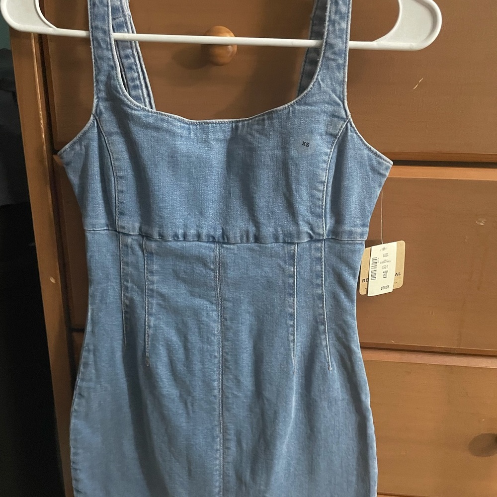 Jean fitted dress - Picture 1 of 2
